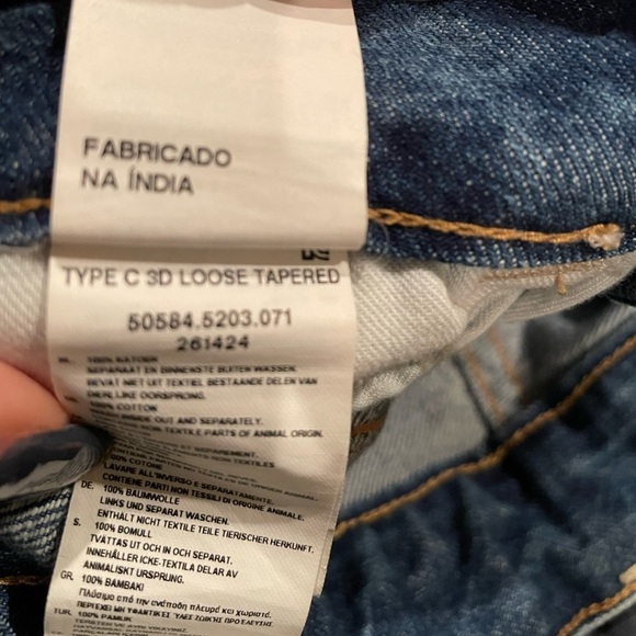 G-Star Raw ARC 3D Loose Tapered Mens Jeans Size W29 L34 Mid Blue Wash. - Picture 9 of 10